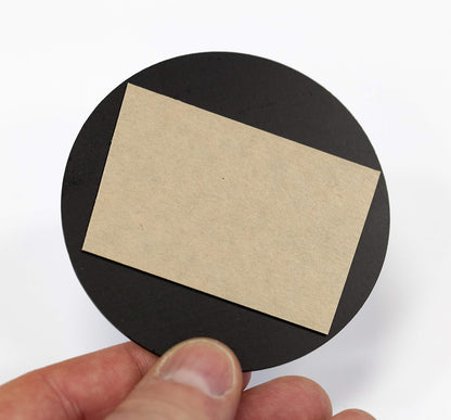 Compost Sign for Office & Home | 3” Round Compost Sign for Disposal Bin | White Acrylic - Laser Engraved Black Text & Icon | Home & Kitchen Waste Management