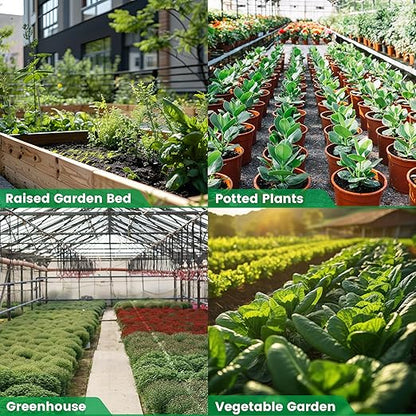 Bonviee 40-Pack Drip Irrigation Emitters- 1/4" Push-to-Connect Precision Irrigation Stakes - Low Flow Garden Watering System for Vegetables, Shrubs & Flower Beds