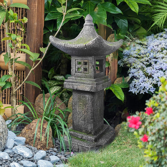 Solar-Powered Pagoda Lamp