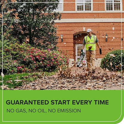 Greenworks 82V Brushless (760 CFM / 140 MPH) Cordless Leaf Blower, 4.0Ah Battery and Dual Port Charger (Great for Landscapers and Professionals)