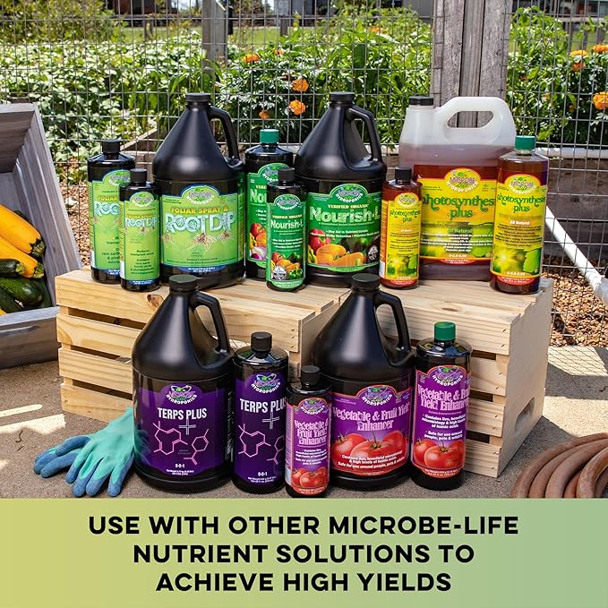 Microbe Life Hydroponics Premium Vitamins & Amino Acids Essential for Maximum Plant Growth and Root Uptake, Use with Any Feeding Systems Including Hydroponics or Soil, 2.5 Gallons