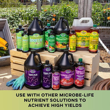 Microbe Life Hydroponics Premium Vitamins & Amino Acids Essential for Maximum Plant Growth and Root Uptake, Use with Any Feeding Systems Including Hydroponics or Soil, 1 Gallon