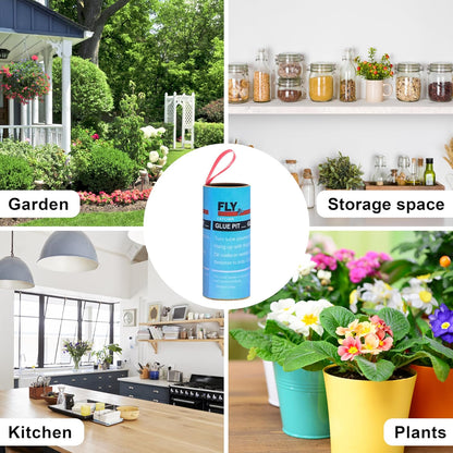 Stingmon 40 Pack Fly Trap, Fruit Fly Traps Indoor for Home, Fly Strips Traps Outdoor Hanging, Flying Insect Trap, Fly Tape Paper Ribbon, Gnat Traps for Bug, Insect, Pest, Mosquito