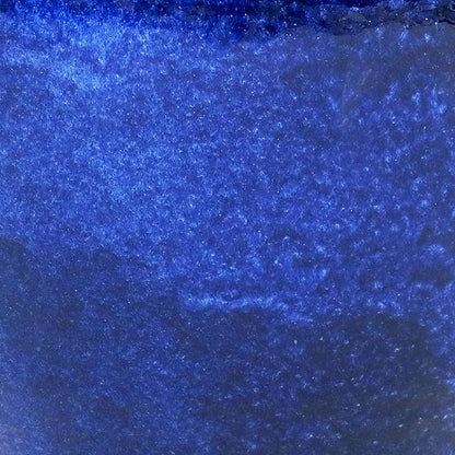 Sunnydaze Large Ceramic Plant Pot - Round Outdoor Glazed Ceramic Planter Pot with Drainage - Studio - Imperial Blue - 18.5"