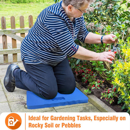 Gardzen 3-Pack Garden Kneeling Pad - For Gardening, Baby Bath, Yoga, Pilates, Exercise, Blue