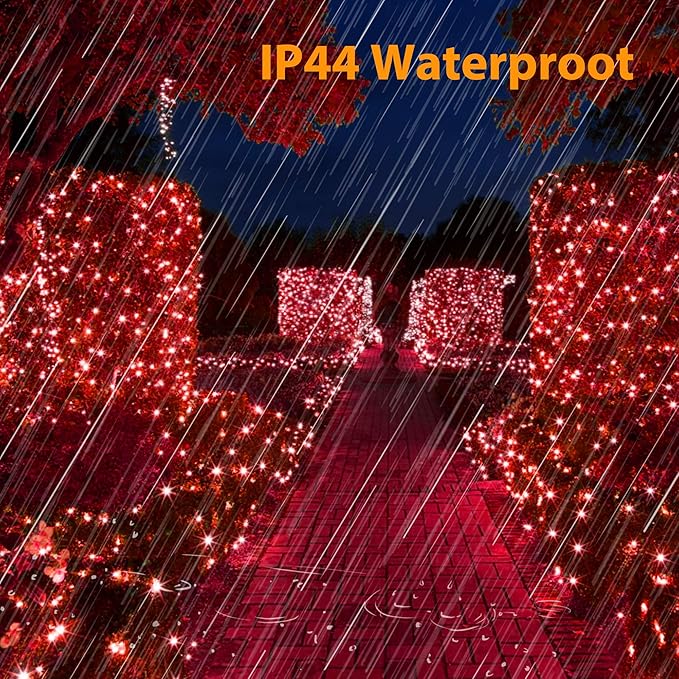 Brizled Red Christmas Lights, 78.74ft 240 LED String Lights, Mini Christmas String Lights Outdoor Connectable, 8 Modes Xmas Light Plug in Waterproof for Indoor Xmas Halloween Tree Party Garden Decor