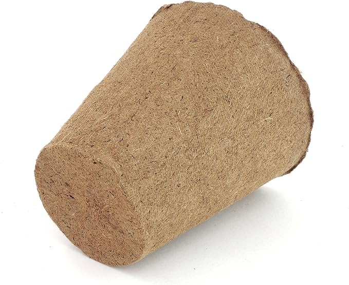 Daniel's Plants 4" Naked Pots | Large Natural Plantable Seed Starter Pots | OMRI-Listed Biodegradable for Seedlings | Enhanced Aeration | Earth Friendly - Peat Free | 30 Pack 4 Inch Round