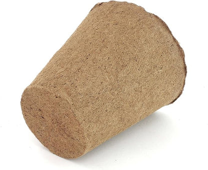 Daniel's Plants 4" Naked Pots | Large Natural Plantable Seed Starter Pots | OMRI-Listed Biodegradable for Seedlings | Enhanced Aeration | Earth Friendly - Peat Free | 30 Pack 4 Inch Round