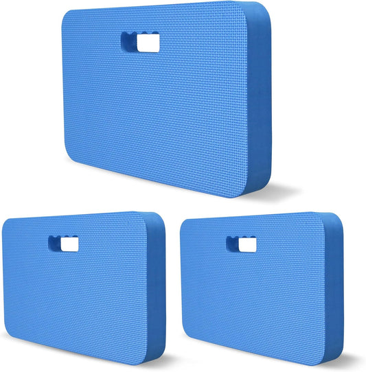 Gardzen 3-Pack Garden Kneeling Pad - For Gardening, Baby Bath, Yoga, Pilates, Exercise, Blue