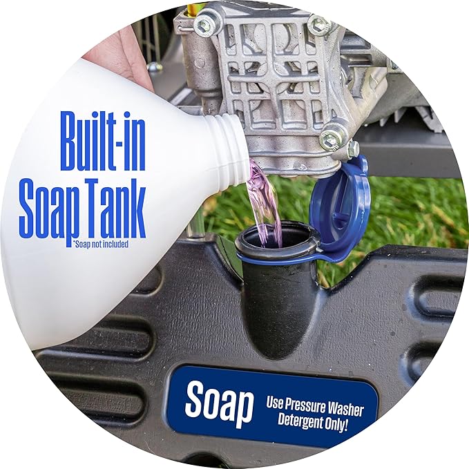 Westinghouse WPX2300e Electric Pressure Washer, 2300 Max PSI and 1.76 Max GPM, Induction Motor, Onboard Soap Tank, Spray Gun and Wand, 5 Nozzle Set, for Cars/Fences/Driveways/Homes/Patios/Furniture