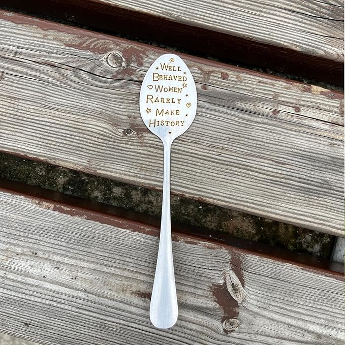 Garden Plant Marker Friendship Gift for Women Gardeners, Plant Stake Label Sign Tag Gardening Gifts for Woman Plant Lovers, Metal Garden Decoration (Make History)