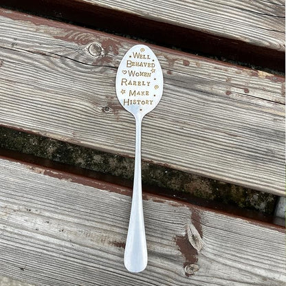 Garden Plant Marker Friendship Gift for Women Gardeners, Plant Stake Label Sign Tag Gardening Gifts for Woman Plant Lovers, Metal Garden Decoration (Make History)
