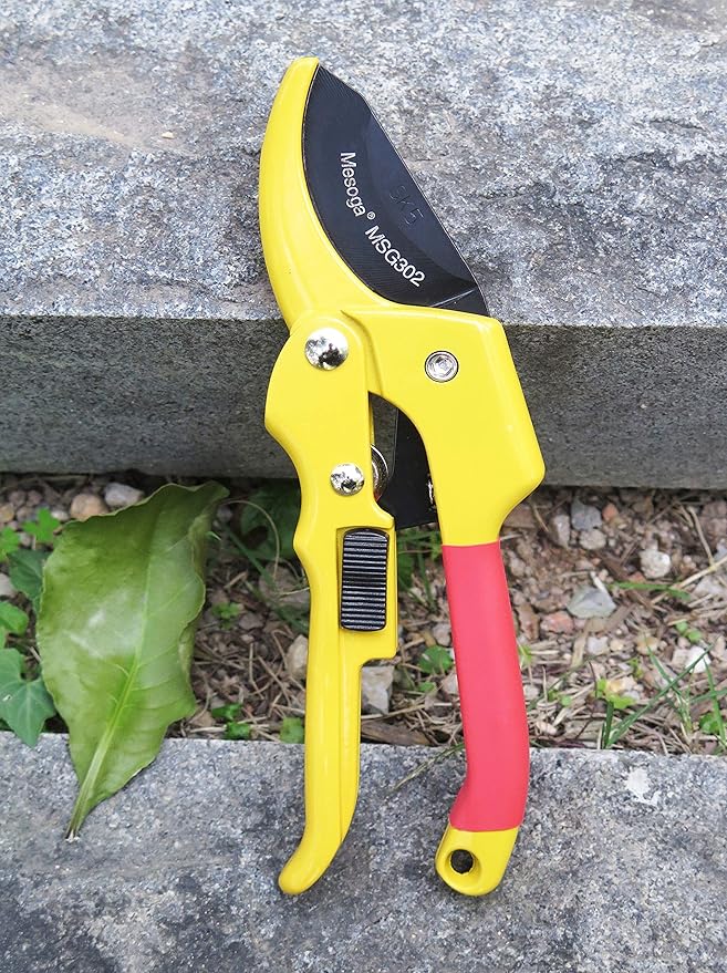 Bypass Pruning Shears 8 Inch Sharp and Easy to Hold Garden Shears, Clippers, Scissors (MSG302)