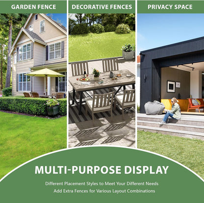 Casaphoria Raised Garden Bed with Trellis, 72"x47"x16" Planter Box with Open Bottom for Gardening Vegetables & Vines and Climbing Plants, White