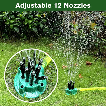360 Degree Adjustable Garden Sprinkler Lawn Sprinklers for Yard Water Sprinkler for Lawn Flexible Angle Control Ideal for and Vegetable Garden Efficient Irrigation System (1)