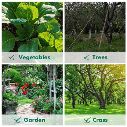 Soaker Hose System 1/2 Inch x 50ft Soaker Hose Kit with 25ft PVC Garden Hose Drip Irrigation Watering Tubing System with Reinforced Fittings Water for Outdoor Garden Yard Lawn Raised Flower Bed Plant