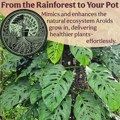 Craft Aroid Potting Mix- Elite Alocasia, Philodendron, Monstera Soil Mix, Chunky, Well Draining Potting Soil for Indoor Plants, All Tropical Plants & Houseplants, Synthetic & Peat Free 8QT