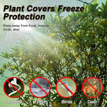 50″*50″*40″ Winter Plant Warm Covers - Raised Bed Cover, Garden Row Accelerator, Warm Tent Freeze Protection Humidity Domes for Germination, Seedling Propagation Protecting Plants from Animals 2PCS