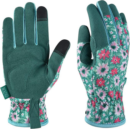 Gardening Gloves for Women and Men, Garden Gloves with Touch Screen, Thorn Proof Puncture Resistant Working Gloves, Gardening Gifts for Women, Size Large