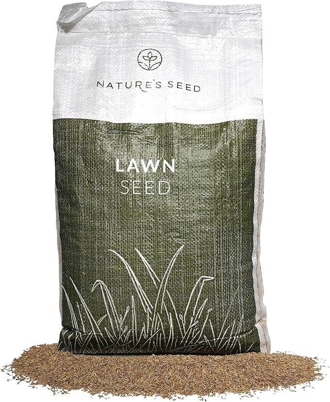 Nature’s Seed Triple-Play Turf Type Tall Fescue Grass Seed Blend, High-Traffic, Heat and Drought Tolerant, for Garden, Lawn, Yard, 5 Lbs