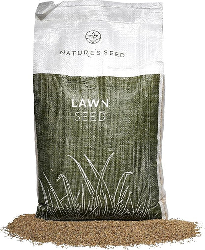 Nature’s Seed Triple-Play Turf Type Tall Fescue Grass Seed Blend, High-Traffic, Heat and Drought Tolerant, for Garden, Lawn, Yard, 5 Lbs