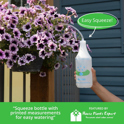 UpBloom - 32 Oz Squeeze Bottle for Hanging Plants, Squirt Bottle/Water Container for Outdoor/Indoor Hanging Plant Made in The USA (Great Alternative for Outdoor/Indoor Watering Can)