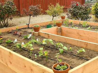 1/4" Irrigation Dripline Tubing (100 Ft Roll) - 6" Emitter Spacing - 1/4" Drip Irrigation Fittings Included