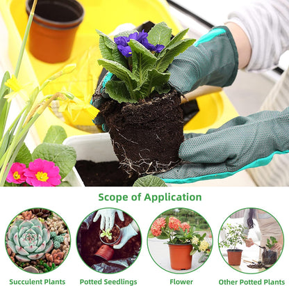 TDHDIKE 4" Small Plastic Plant Nursery Pot/Pots (100pcs) Seedlings Flower Plant Container Seed Starting Pots , Come with 100pcs Plant Labels