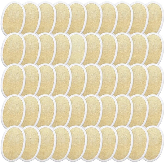 50 Pieces Exfoliating Loofah Pad Body Scrubber Bath Shower Loofah Sponge Pad Natural Exfoliating Scrubber Luffa Brush Close to Skin for Men Women Shower Bath and Spa