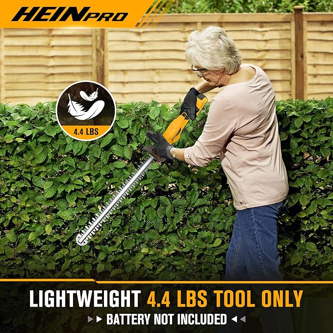 Cordless Hedge Trimmer 22-Inch Compatible with DEWALT 20V MAX Battery, Electric Hedge Trimmer Cordless, Bush Trimmers for Garden, Battery Powered Hedge Trimmers (Tool Only)