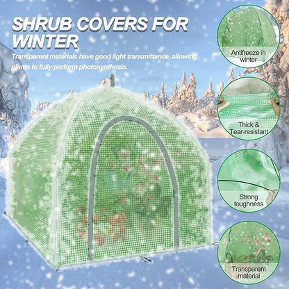 24.5″ *24.5″ *20.5″ Winter Plant Warm Covers - Raised Bed Cover, Warm Tent Freeze Protection Humidity Domes for Germination, Seedling Propagation Protecting Plants from Animals 2PCS