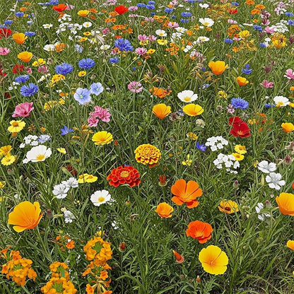 Ferry-Morse Dwarf Rainbow Colors Mix Bulk Wildflower Seeds, 1lb