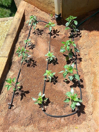 Rocky Mountain Goods 75-Foot Flat Soaker Hose - Heavy Duty Double Layer Design - Saves 70% Water - Consistent Drip Throughout Hose - Garden/Vegetable Safe