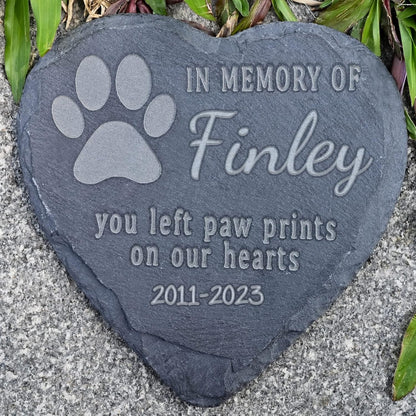 Personalized Pet Memorial Stones - In Memory of Dog or Cat, Sympathy Gift for Pet Loss