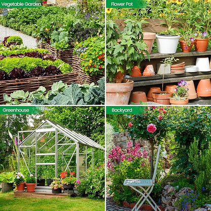 100FT 1/4 inch Drip Irrigation Tubing Blank Distribution Garden Watering Tube Line for DIY Quick-Connect Drip Irrigation Parts and Drip Systems, Green