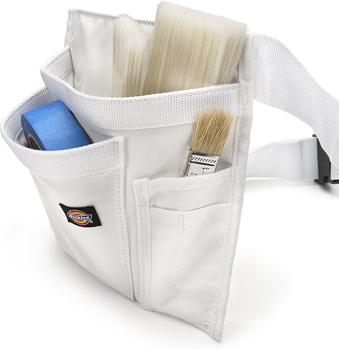 Dickies 5-Pocket Single Side Tool Belt Pouch/Work Apron, Durable Canvas Construction, Adjustable Belt for Custom Fit
