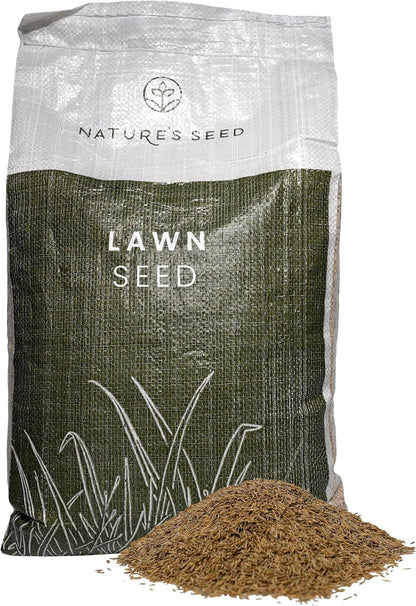 Nature’s Seed Fine Fescue Turf Grass Seed Mix Blend, Shade-Tolerant, Low Water, Cool-Season, for Garden, Lawn, Yard, 5 Lbs