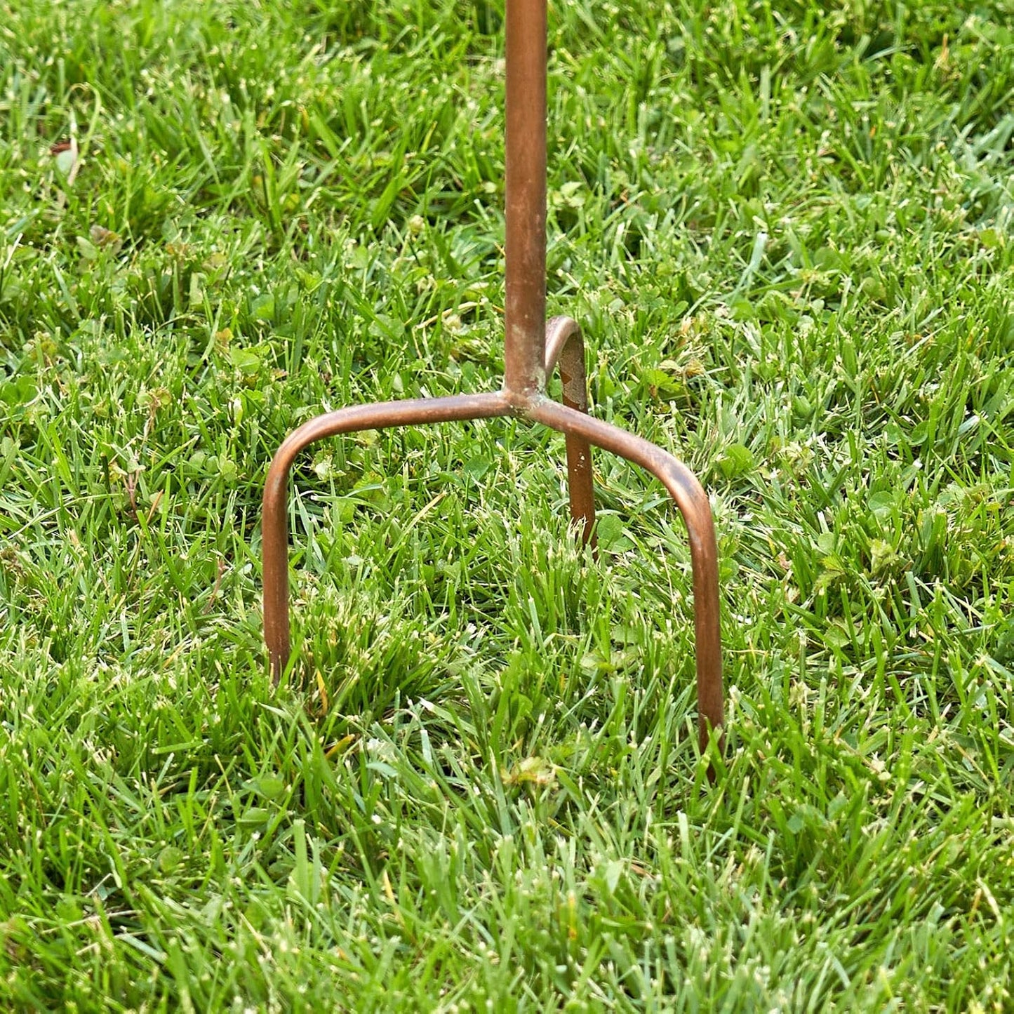 Large Copper Colored Multi-Birdhouse Stakes, Room for 4 Bird Families in Each (Castle Home)