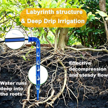 RISINGUP Solar Drip Irrigation System with Timer, Programmable Smart Watering with 2200mAh Battery, Automatic Plants Watering System for 30 Potted Plants Outdoor Garden, Patio, Balcony, Greenhouse