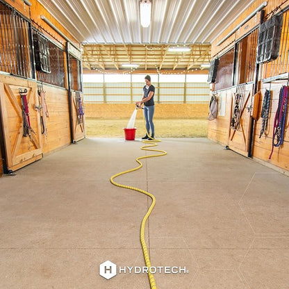 HydroTech 100 ft Expandable Garden Hose - Pro Series, 2x Max Flow, 3/4" No-Kink Flexibility, Lightweight Hose for Lawn, Garden, Car Washing, Deck and Patio Cleaning