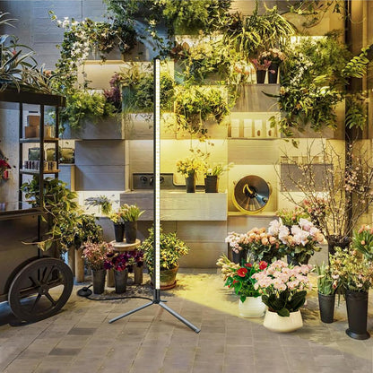 T8 LED Standing Grow Light for Indoor Plants with Timer, 42W Full Spectrum Plant Light with 243 LEDs, 4FT Height, Tripod Stand, Wide Coverage Floor Grow Lamp