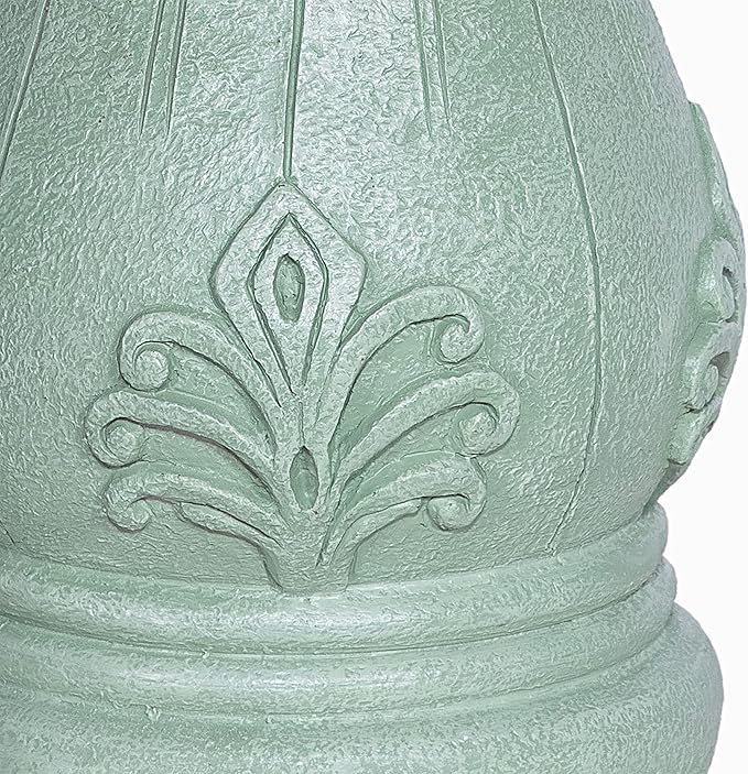 Alpine Corporation 12" Tall Indoor/Outdoor Roman Column Gazing Globe Display Stand