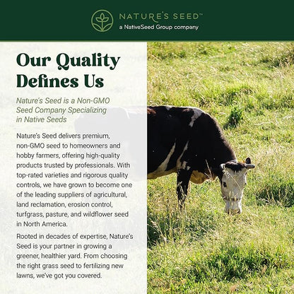 Nature’s Seed Orchardgrass, Pasture Grass Seed, Shade Tolerant, Cool-Season Perennial for Forage, Hay, Cattle, Grazing, 5 lbs