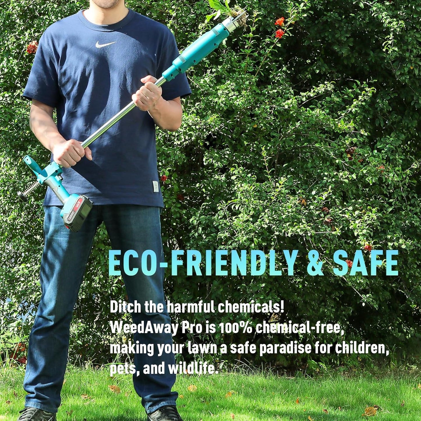 21V Electric Weed Puller Tool, Stand Up Heavy Duty Weed Puller w/3000mAh Battery*2, Root Weeder for Lawn/Yard