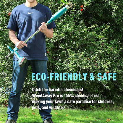 21V Electric Weed Puller Tool, Stand Up Heavy Duty Weed Puller w/3000mAh Battery*2, Root Weeder for Lawn/Yard