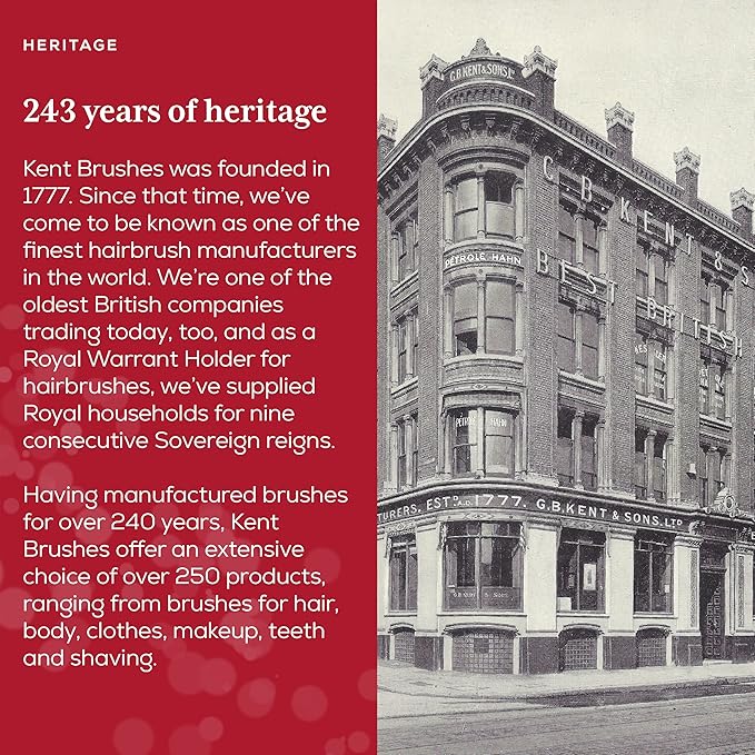 Kent 7T TW Handmade Fine Tooth Pocket Comb - For Men's Everyday Grooming, Styling, and Travel - Suitable for Mustache, Beard, Dry, Wet, Fine or Thinning Hair - Saw Cut and Hand Polished