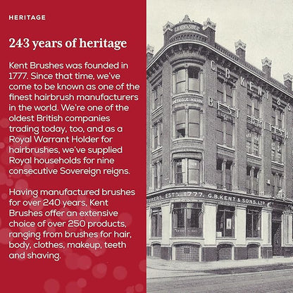 Kent FOT Tortoise Fine Tooth Handmade Pocket Comb for Men, Women and Kids, Hair Comb Straightener for Everyday Grooming and Styling, Beard and Mustache, Saw Cut and Hand Polished, Made in England