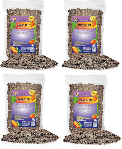 Gardenera Mango Tree Potting Mix - Unlock Robust Growth and Succulent Mangoes with Our High-Performance Formula - 20 Quart