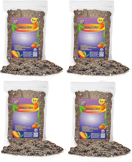 Gardenera Mango Tree Potting Mix - Unlock Robust Growth and Succulent Mangoes with Our High-Performance Formula - 20 Quart