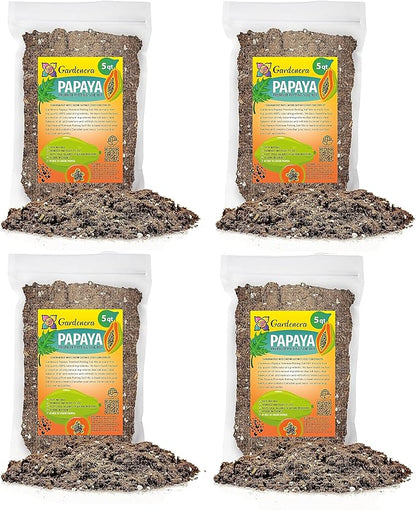 Gardenera Papaya Plant Potting Mix - Unlock Rich Growth and Flavorful Harvests with Our High-Performance Formula - 20 Quart